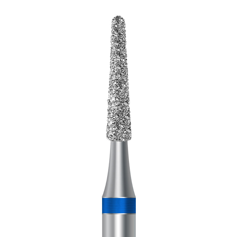 Diamond bur for handpiece D.856.016.HP: taper round shape with medium grit, diameter 1.6 mm - Frank Dental, Germany