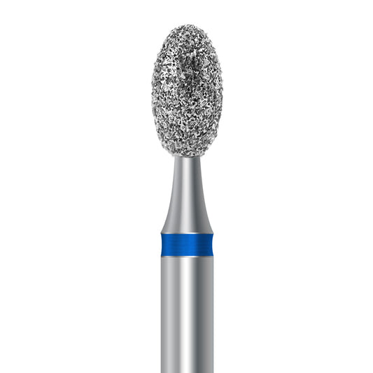 HP diamond egg bur D.379.025.HP: medium grit, 2.5 mm diameter - Frank Dental