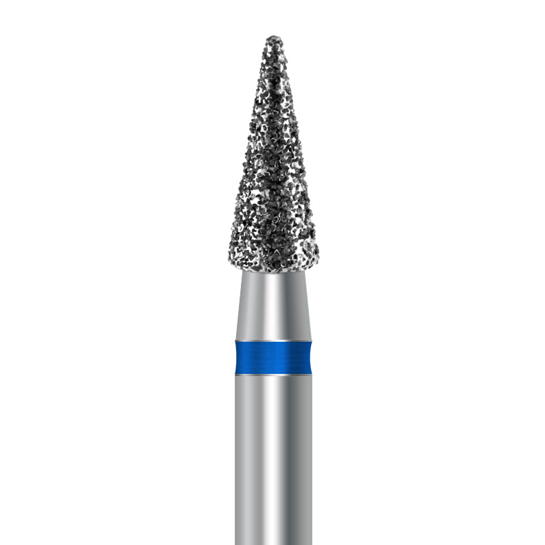 HP diamond pointed taper bur D.852.025.HP: medium grit, 2.5 mm diameter - Frank Dental