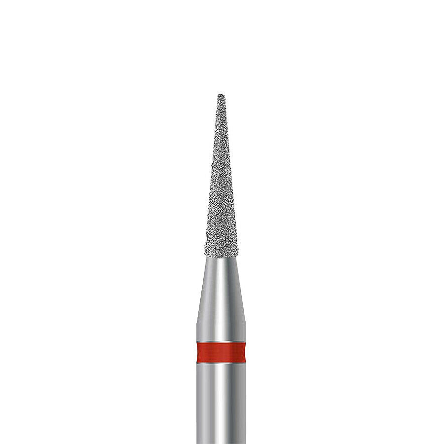 HP diamond pointed taper bur D.858.016.F.HP: fine grit, diameter 1.6 mm - Frank Dental