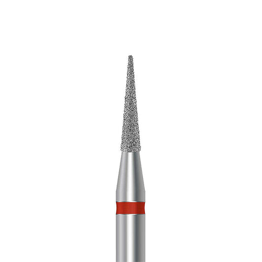HP diamond pointed taper bur D.858.016.F.HP: fine grit, diameter 1.6 mm - Frank Dental