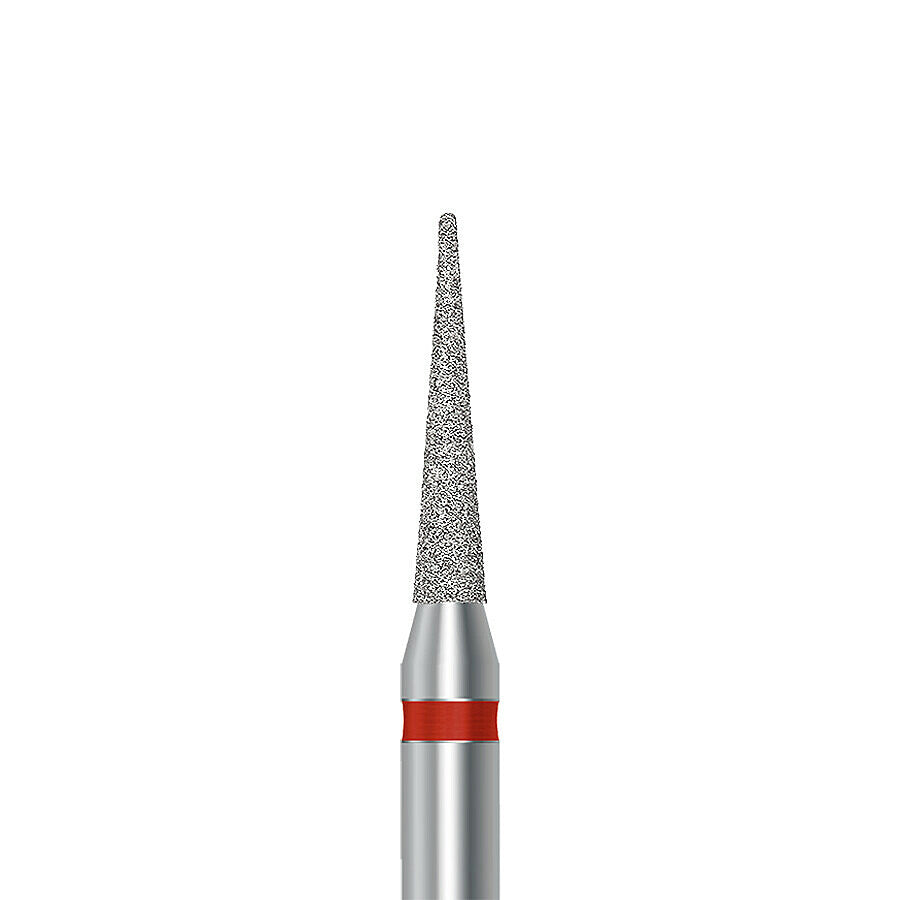 HP diamond pointed taper bur D.859.018.F.HP: fine grit, diameter 1.8 mm - Frank Dental