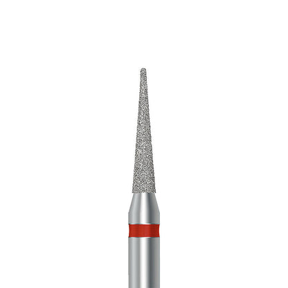 HP diamond pointed taper bur D.859.018.F.HP: fine grit, diameter 1.8 mm - Frank Dental