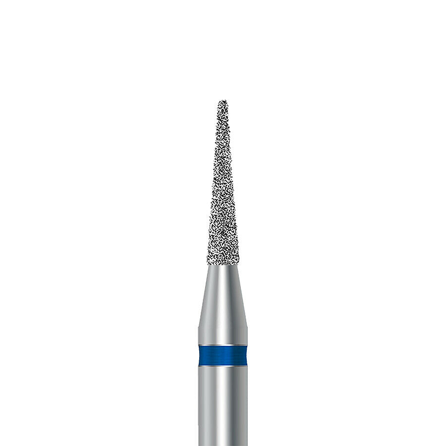 HP diamond pointed taper bur D.858.014.HP: medium grit, diameter 1.4 mm - Frank Dental