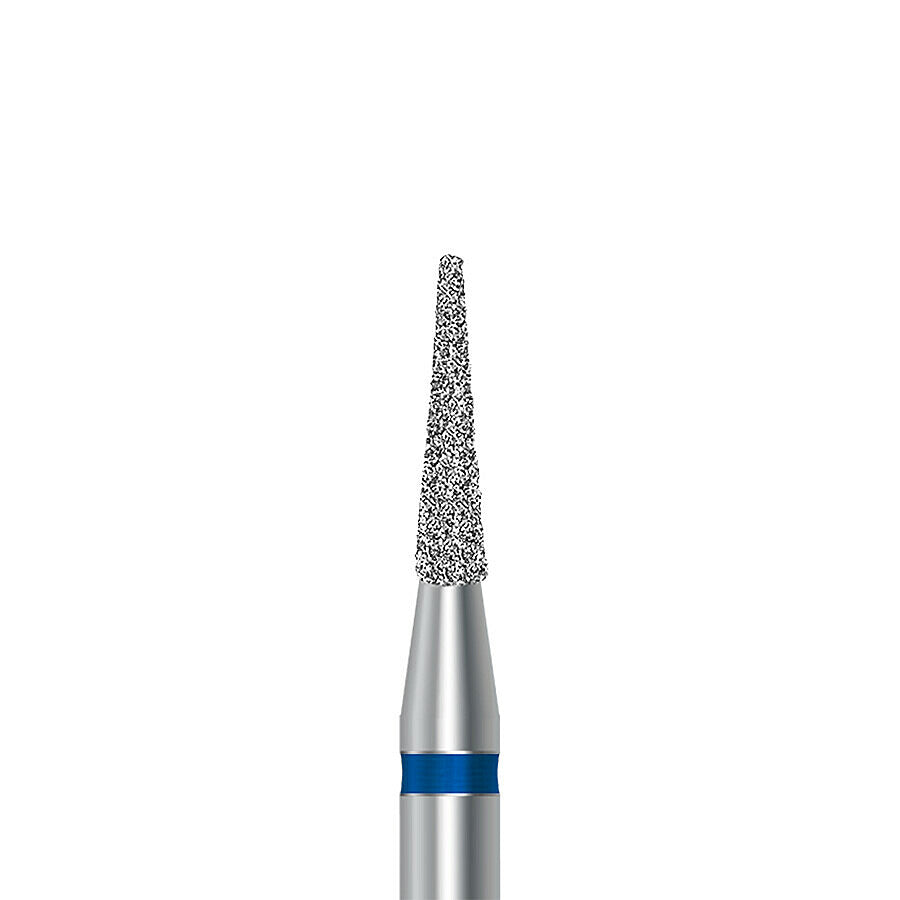 HP diamond pointed taper bur D.858.016.HP: medium grit, diameter 1.6 mm - Frank Dental