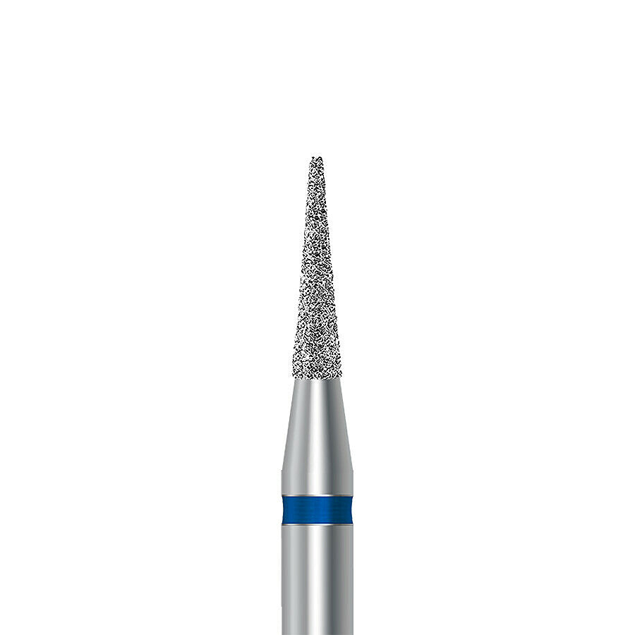 HP diamond pointed taper bur D.858.018.HP: medium grit, diameter 1.8 mm - Frank Dental