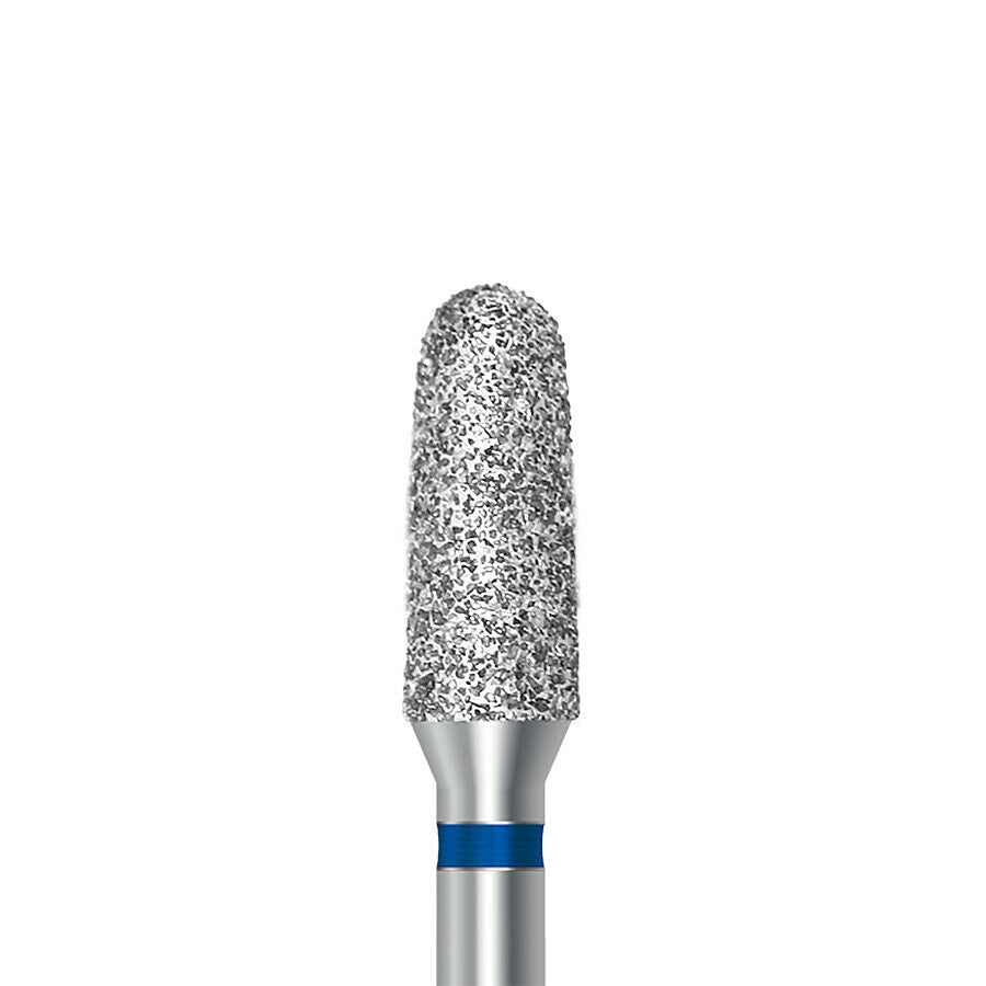 HP diamond round-end taper bur D.850.040.HP: medium grit, diameter 4.0 mm - Frank Dental