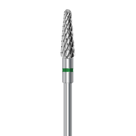 HP carbide cutter C.79KG.104.040 for dry plaster and hard denture acrylics: round-end taper, 4.0 mm diameter - Frank Dental