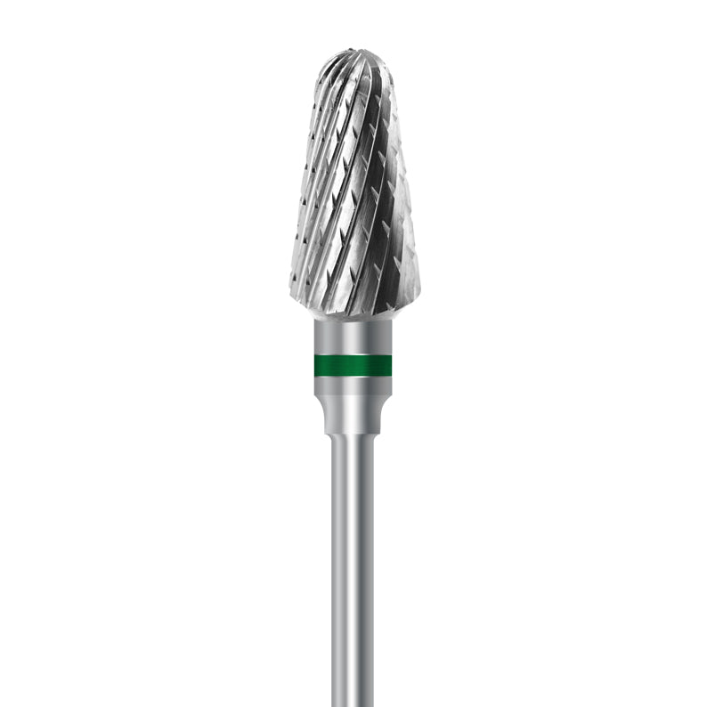 HP carbide cutter C.79KG.104.070 for dry plaster and hard denture acrylics: round-end taper, 7.0 mm diameter - Frank Dental