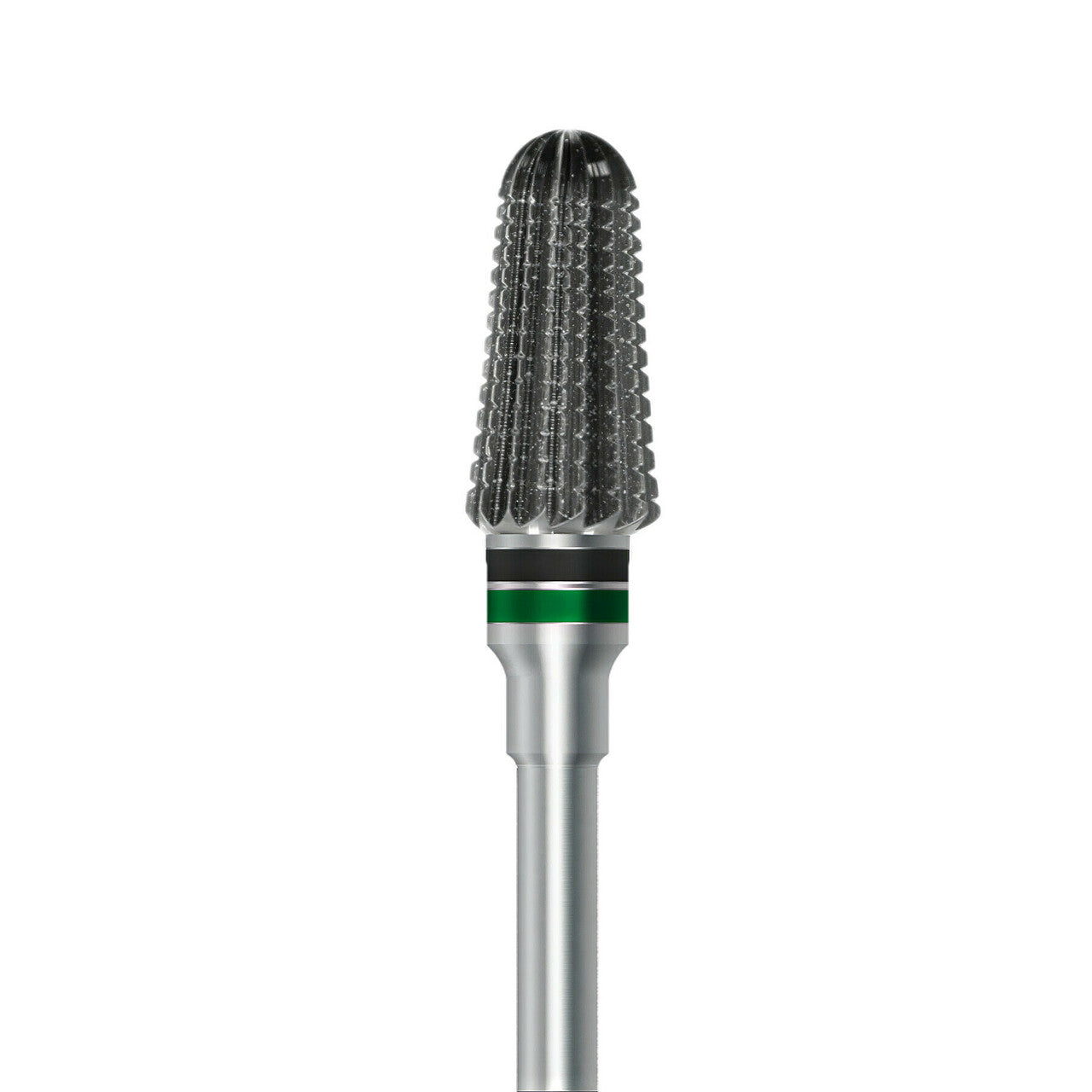 HP carbide cutter C.351EQ.104.060 for soft liners, nylon, and night guards: round-end taper, 6.0 mm diameter - Frank Dental
