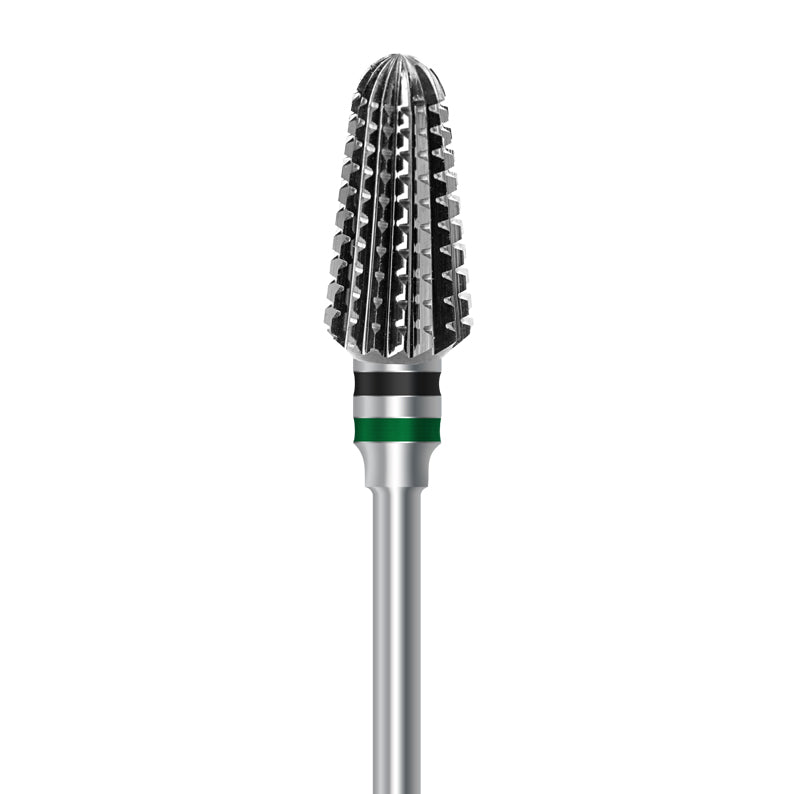 HP carbide cutter C.79EQ.104.070 for soft liners, nylon, and night guards: round-end taper, 7.0 mm diameter - Frank Dental