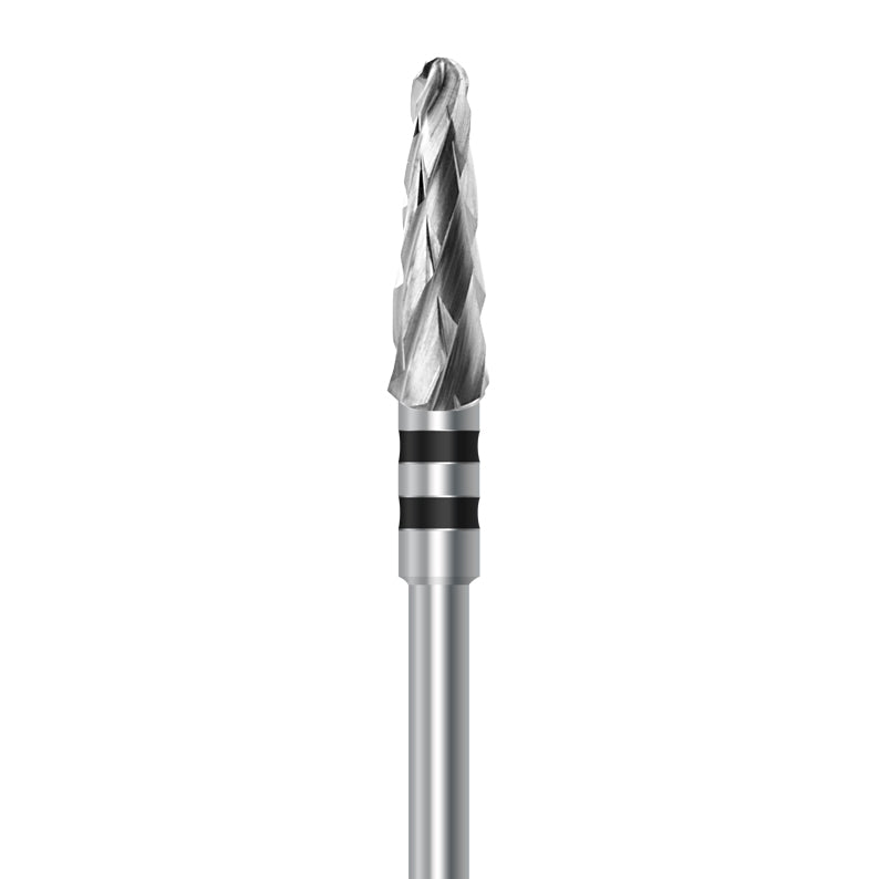 HP carbide cutter C.79KSG.104.040 for wet plaster and soft denture acrylics: round-end taper, 4.0 mm diameter - Frank Dental