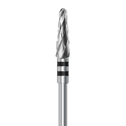 HP carbide cutter C.79KSG.104.040 for wet plaster and soft denture acrylics: round-end taper, 4.0 mm diameter - Frank Dental