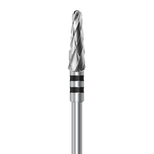 HP carbide cutter C.79KSG.104.040 for wet plaster and soft denture acrylics: round-end taper, 4.0 mm diameter - Frank Dental