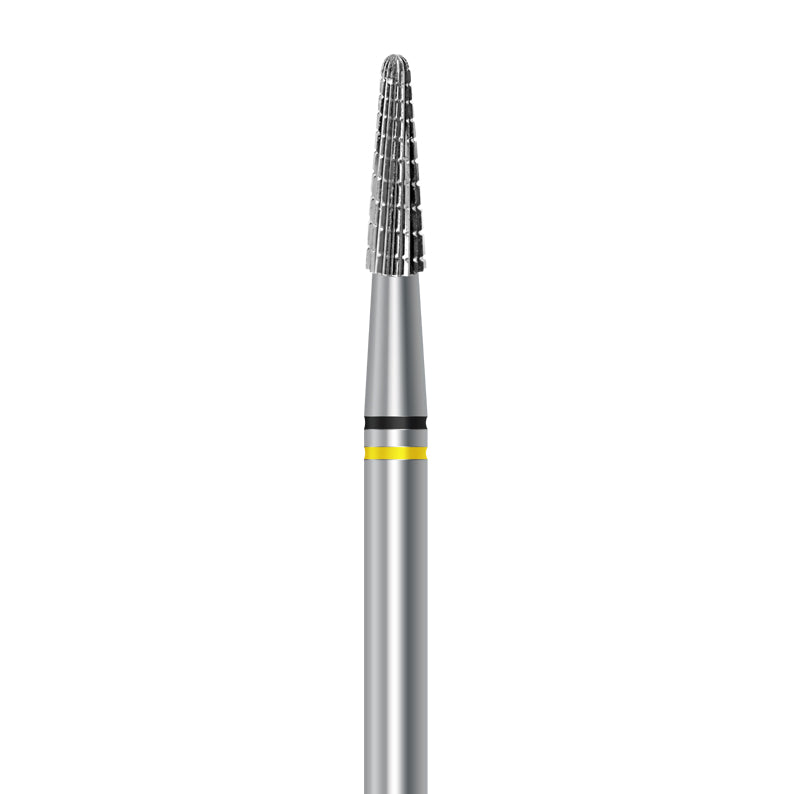 HP carbide cutter C.138KFQ.104.023 for palladium and dental alloys: round-end taper, 2.3 mm diameter - Frank Dental