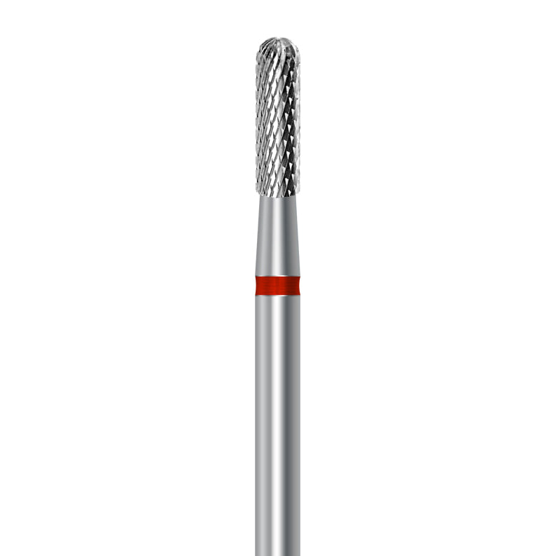 HP carbide cutter C.129KF.104.023: round-end cylinder, fine cross-cut, 2.3 mm diameter - Frank Dental