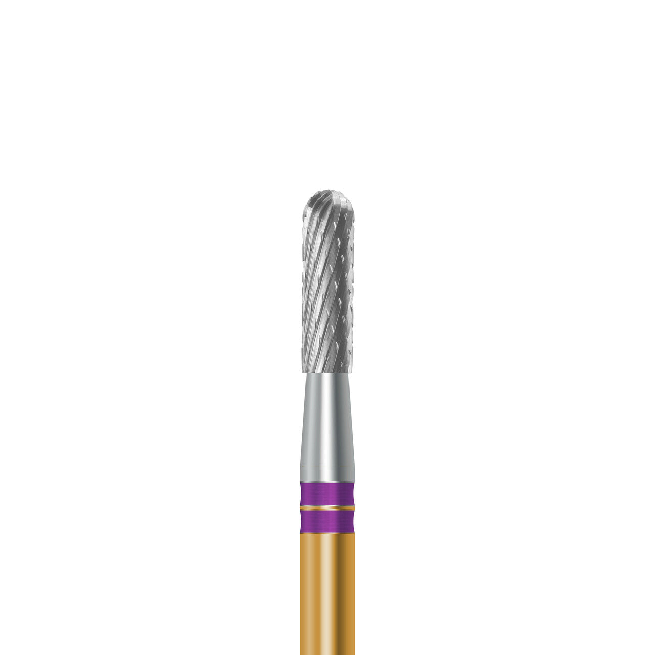 HP carbide cutter C.129NEM.104.023 for base metals and titanium: round-end cylinder, 2.3 mm diameter - Frank Dental