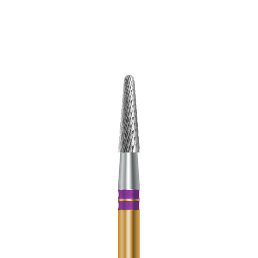 HP carbide cutter C.138NEM.104.023 for base metals and titanium: round-end taper, 2.3 mm diameter - Frank Dental