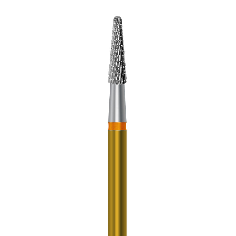 HP carbide cutter C.138KFQM.104.023 for palladium and dental alloys: round-end taper, 2.3 mm diameter - Frank Dental