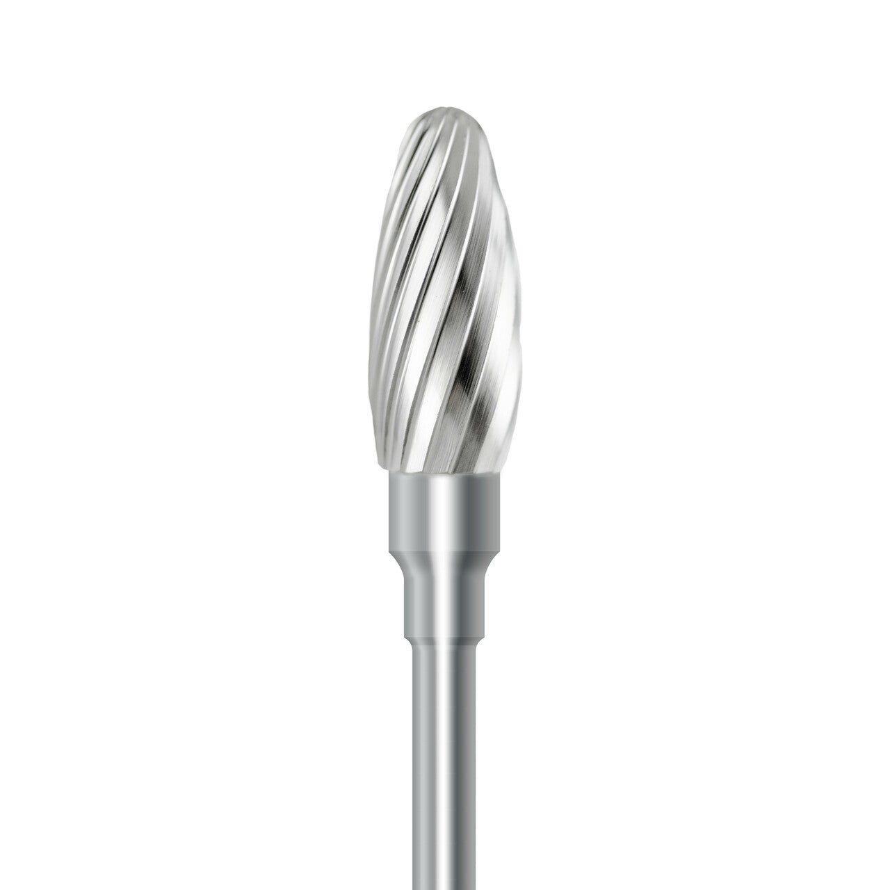 HP carbide cutter C.251E.104.060 for PMMA denture acrylics and dental plaster: bullet, 6.0 mm diameter - Frank Dental