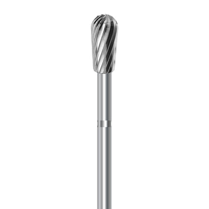 HP carbide cutter C.77E.104.040 for PMMA denture acrylics and dental plaster: pear, 4.0 mm diameter - Frank Dental