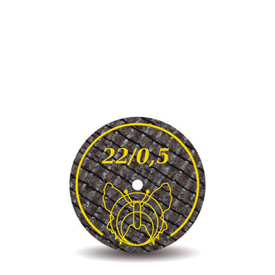 Separating Disc for Steel by Motyl, 22.0mm diameter, 0.50mm thickness