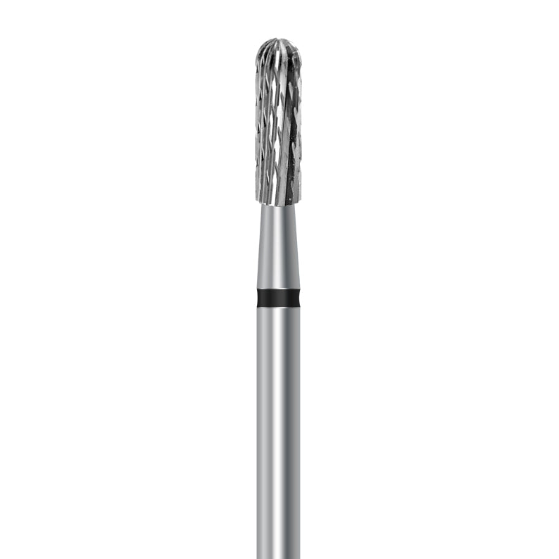 Tungsten carbide cutter C.129KT.104.023 for titanium and hard metal alloys: coarse grit, cylinder round shape, diameter 2.3 mm