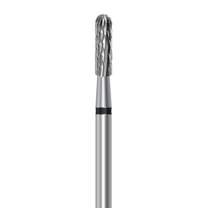 Tungsten carbide cutter C.129KT.104.023 for titanium and hard metal alloys: coarse grit, cylinder round shape, diameter 2.3 mm