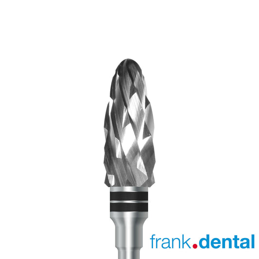 Tungsten Carbide Cutter by Frank Dental, Extra Coarse grit with Extra Coarse, 6.0 mm diameter