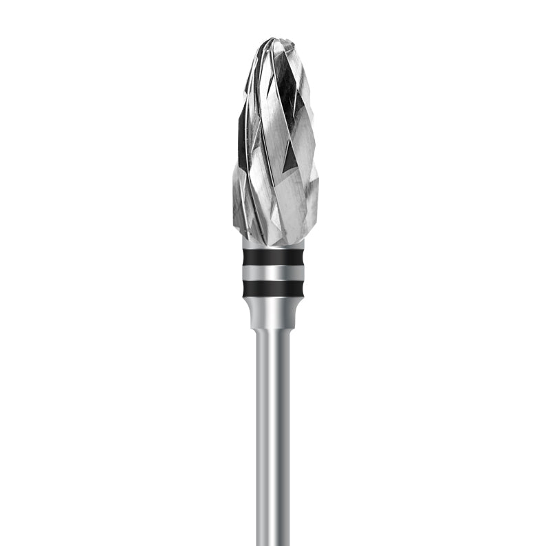 Tungsten carbide cutter C.251KSG.104.060 for wet plaster and soft denture acrylics: extra coarse grit, oval shape, diameter 6.0 mm