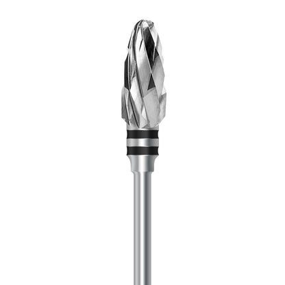 Tungsten carbide cutter C.251KSG.104.060 for wet plaster and soft denture acrylics: extra coarse grit, oval shape, diameter 6.0 mm