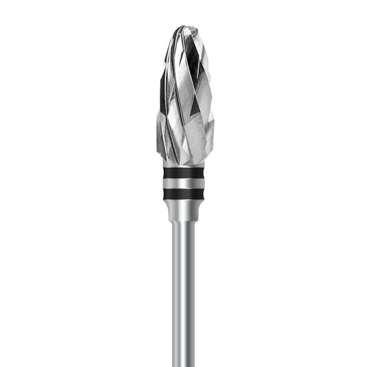 Tungsten carbide cutter C.251KSG.104.060 for wet plaster and soft denture acrylics: extra coarse grit, oval shape, diameter 6.0 mm