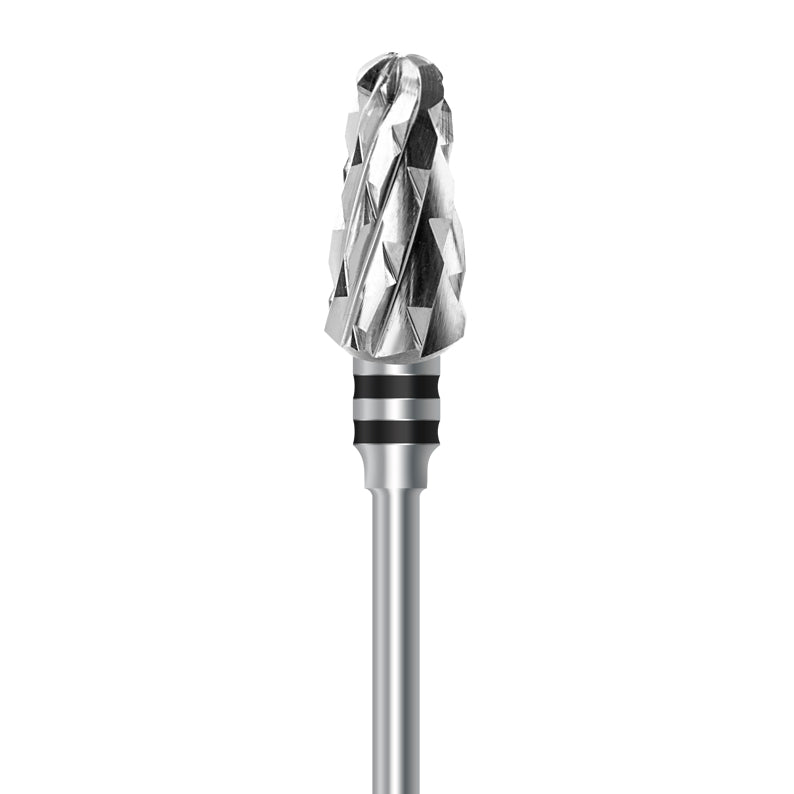 Tungsten carbide cutter C.79KSG.104.070 for wet plaster and soft denture acrylics: extra coarse grit, taper round shape, diameter 7.0 mm