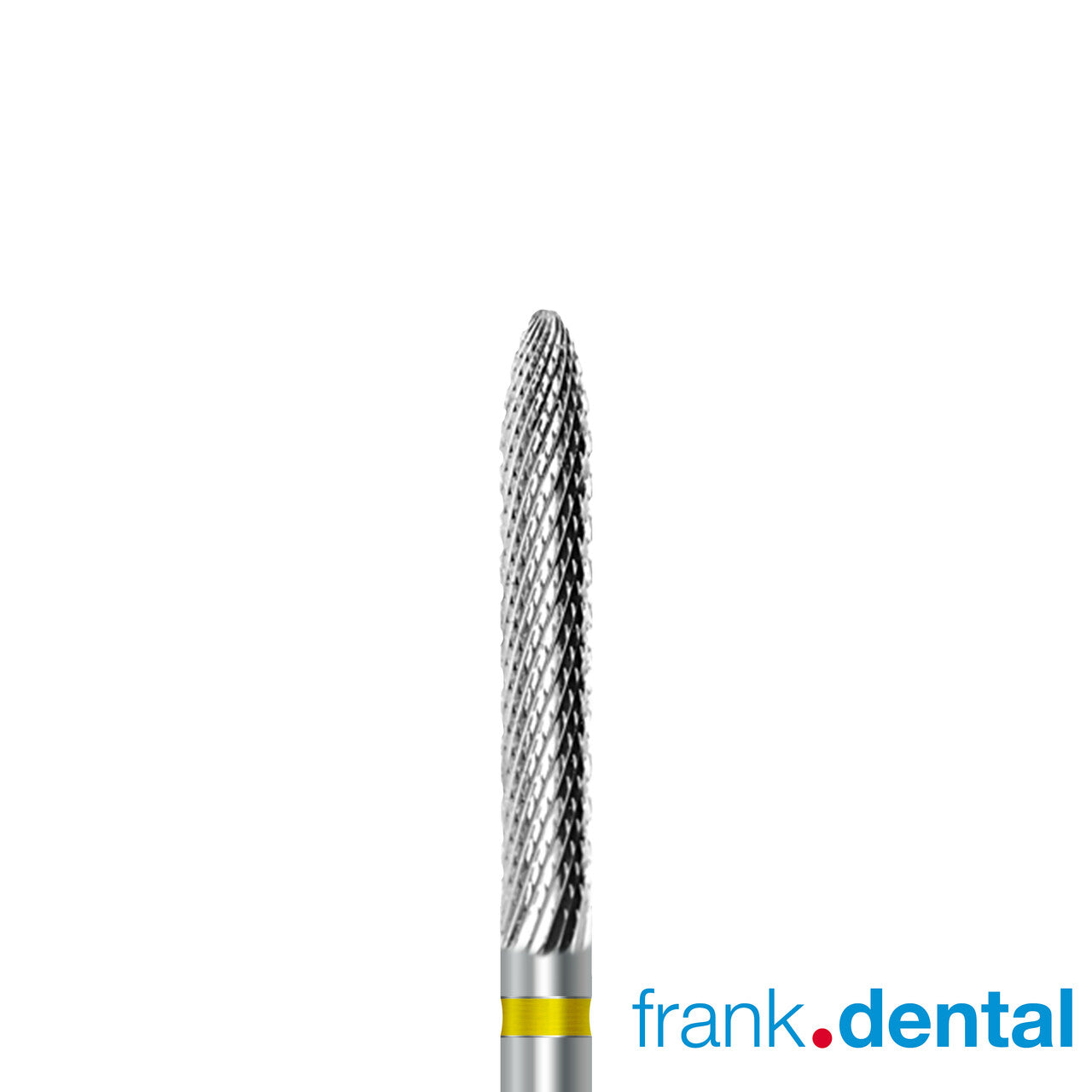 Tungsten carbide cutter C.295KSF.104.023 for precious alloys and veneering materials: extra fine grit, cylinder round shape, diameter 2.3 mm