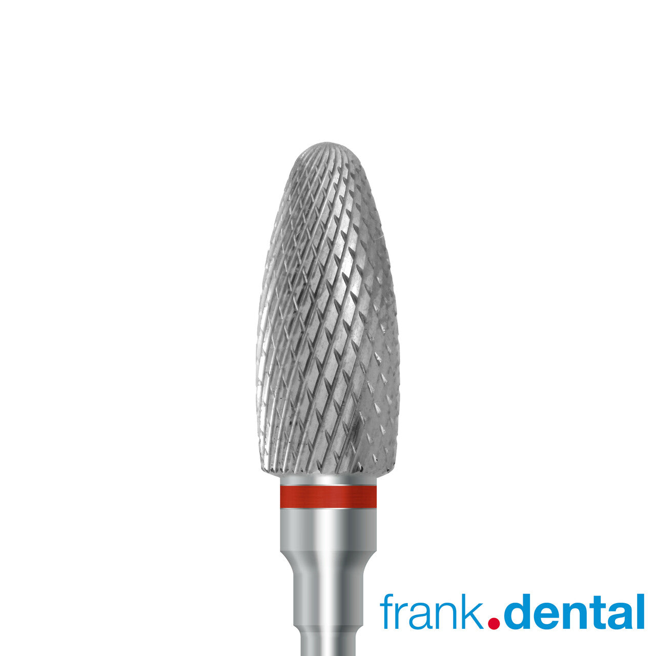 Tungsten carbide cutter C.251KF.104.060 for metals, facing acrylics and ceramics: fine grit, oval shape, diameter 6.0 mm