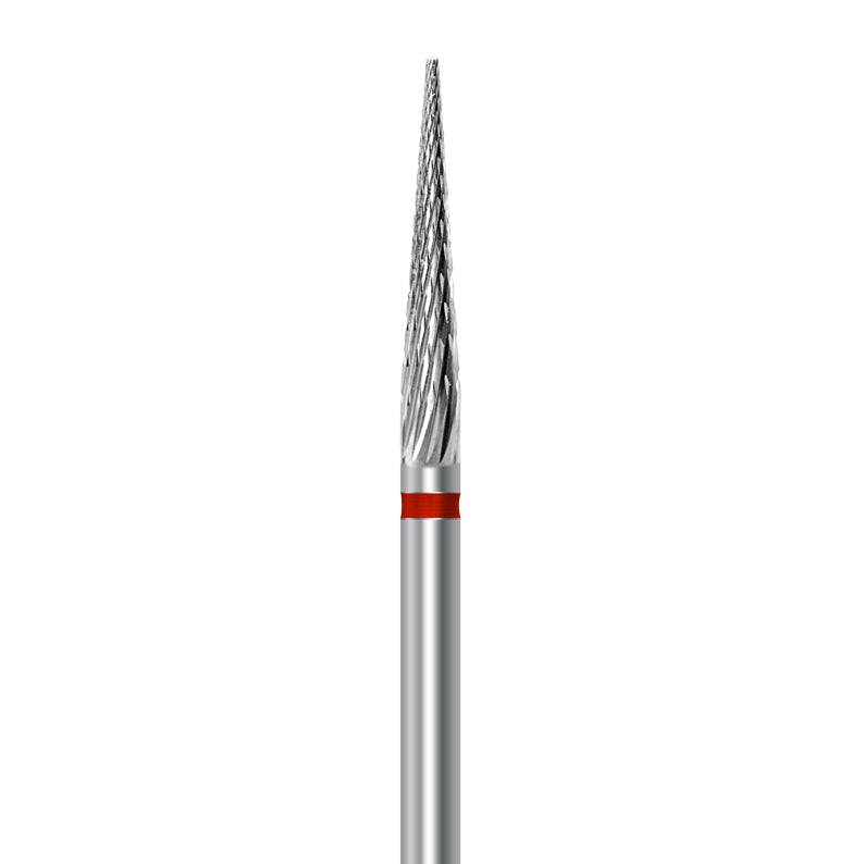 Tungsten carbide cutter C.257KF.104.023 for metals, facing acrylics and ceramics: fine grit, needle shape, diameter 2.3 mm