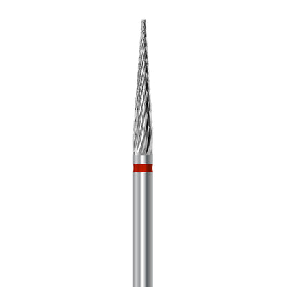 Tungsten carbide cutter C.257KF.104.023 for metals, facing acrylics and ceramics: fine grit, needle shape, diameter 2.3 mm
