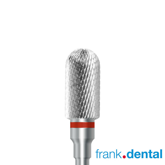 Tungsten Carbide Cutter by Frank Dental, Fine grit with Cross cut, 6.0mm diameter