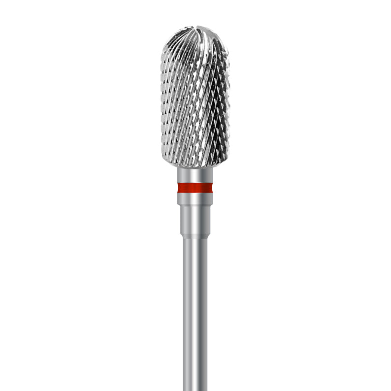 Tungsten carbide cutter C.72KF.104.060 for metals, facing acrylics and ceramics: fine grit, cylinder round shape, diameter 6.0 mm