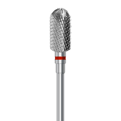 Tungsten carbide cutter C.72KF.104.060 for metals, facing acrylics and ceramics: fine grit, cylinder round shape, diameter 6.0 mm