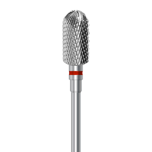 Tungsten carbide cutter C.72KF.104.060 for metals, facing acrylics and ceramics: fine grit, cylinder round shape, diameter 6.0 mm
