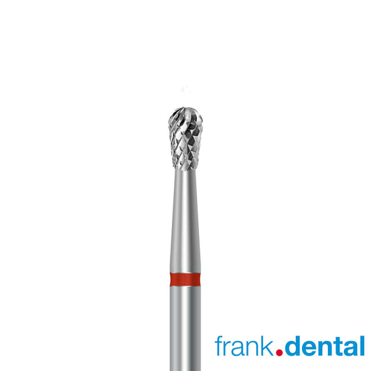 Tungsten Carbide Cutter by Frank Dental, Fine grit with Cross cut, 2.9mm diameter