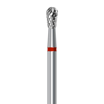 Tungsten carbide cutter C.77KF.104.029 for metals, facing acrylics and ceramics: fine grit, pear shape, diameter 2.9 mm