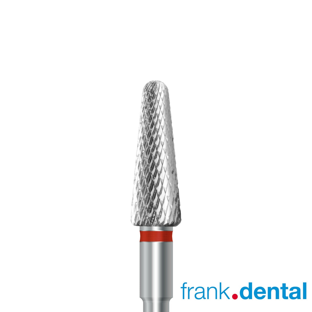 Tungsten carbide cutter C.79KF.104.045 for metals, facing acrylics and ceramics: fine grit, taper round shape, diameter 4.5 mm