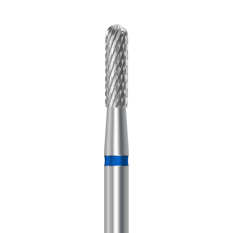 Tungsten carbide cutter C.129K.104.023 for metals, resins and composites: medium grit, cylinder round shape, diameter 2.3 mm