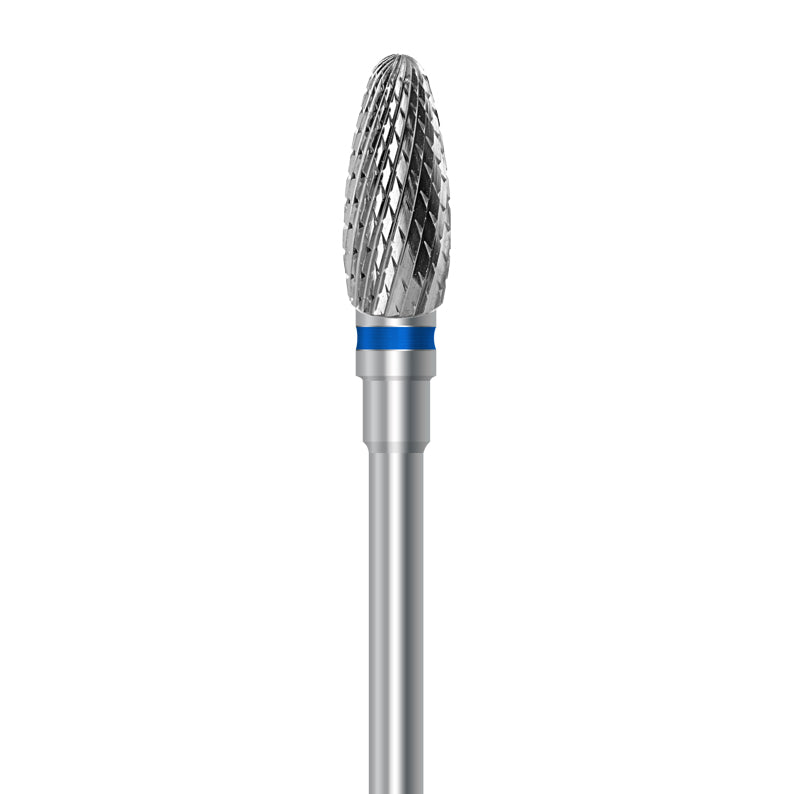 Tungsten carbide cutter C.251K.104.060 for metals, resins and composites: medium grit, oval shape, diameter 6.0 mm