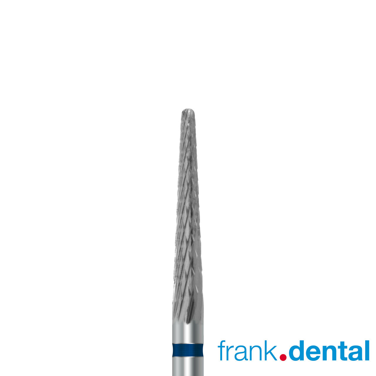 Tungsten carbide cutter C.261K.104.023 for metals, resins and composites: medium grit, taper round shape, diameter 2.3 mm