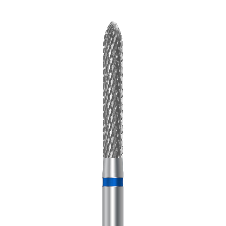 Tungsten carbide cutter C.295K.104.023 for metals, resins and composites: medium grit, cylinder round shape, diameter 2.3 mm
