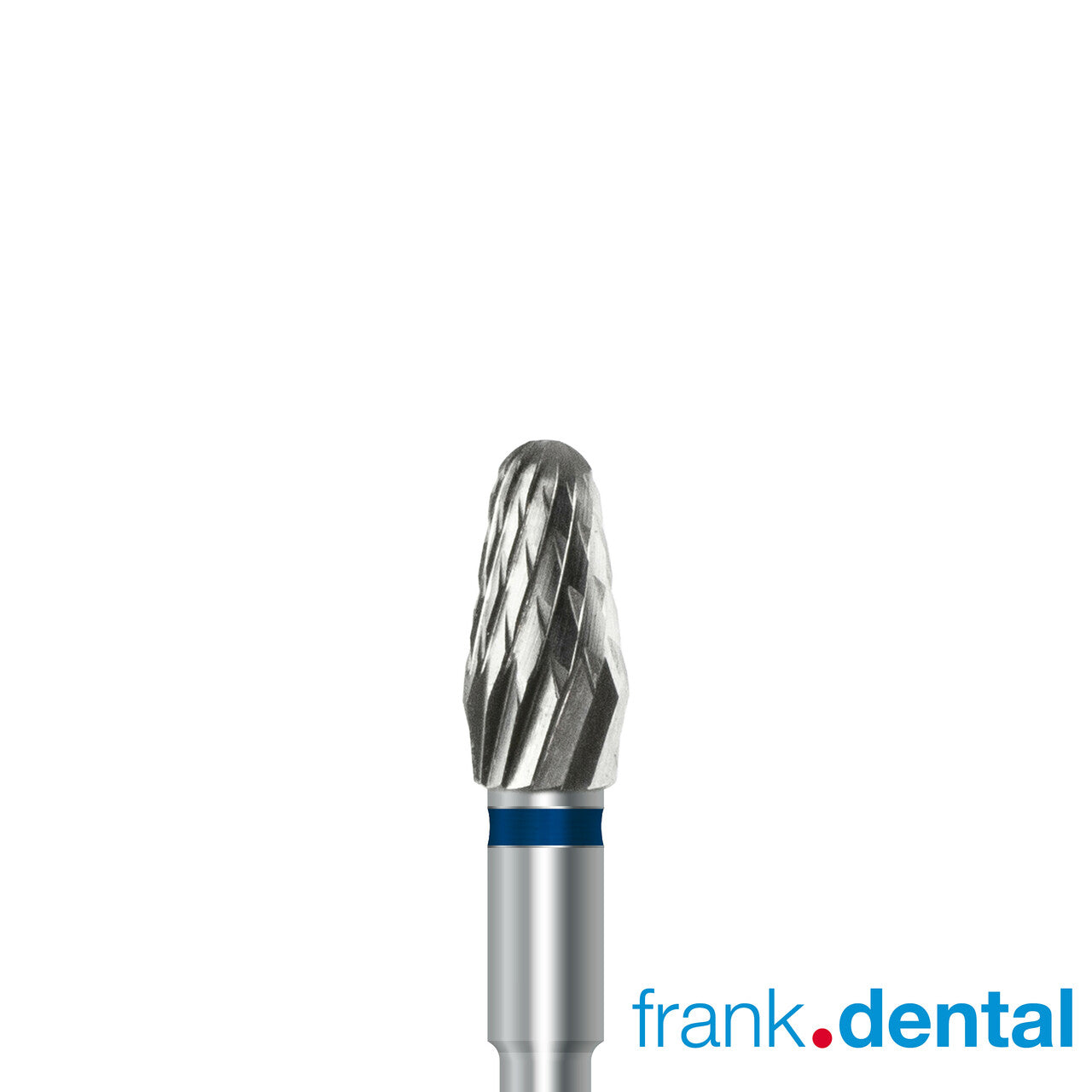Tungsten carbide cutter C.351K.104.040 for metals, resins and composites: medium grit, taper round shape, diameter 4.0 mm