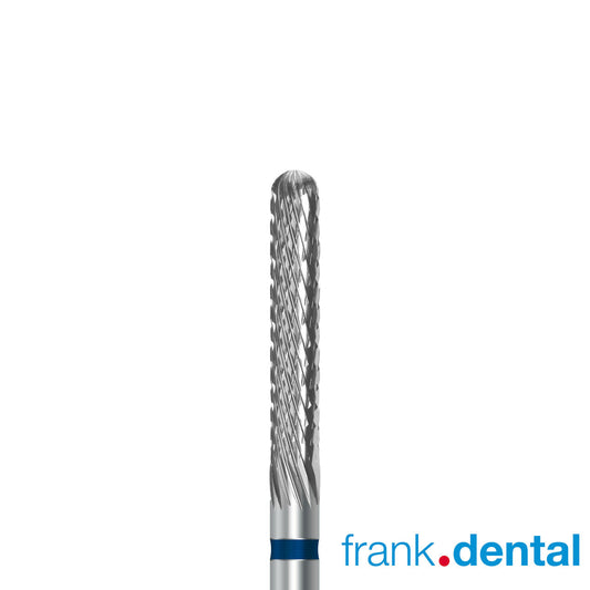 Tungsten Carbide Cutter by Frank Dental, Medium grit with Cross cut, 2.3mm diameter